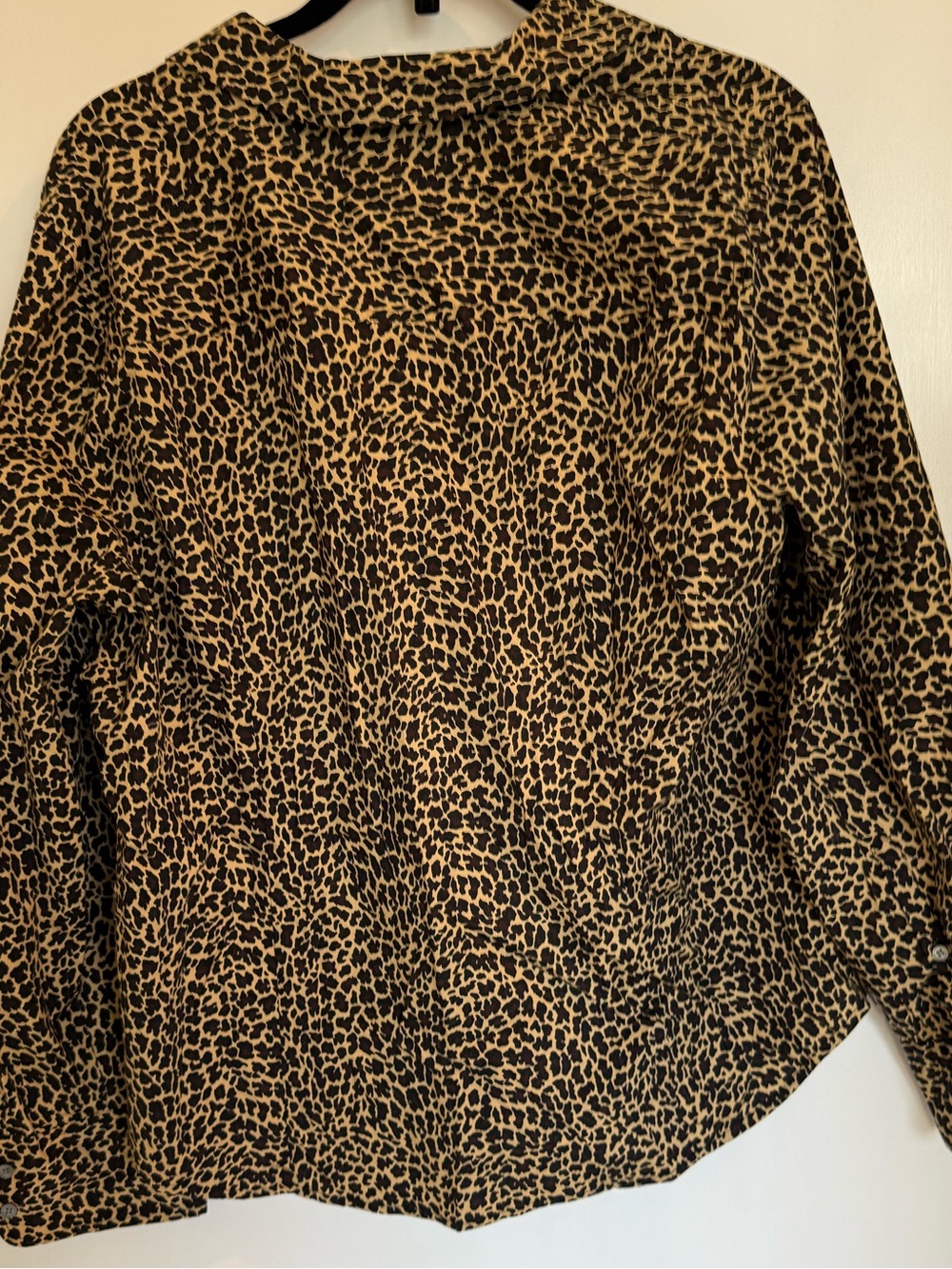 J. Crew Curvy Leopard Print Top - Tan & Black - Picture 2 of 3